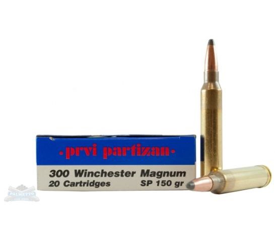 Prvi Partizan 300Win Mag SP 150 Grain Weight 20/500 PP3.61