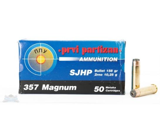 Ppu 357Mag Sjhp 158 Grain Weight 50/500 PP-R3.5