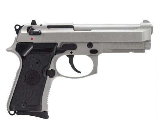 Beretta 92Fs Compact 9Mm FS W/Rail 10-Shot Inox Blk Rubber J90C9F21