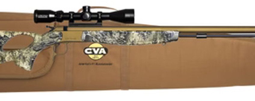 CVA Optima V2/LR Realtree Escape .50 28″ Barrel 1-Rounds w/ KonusPro 3-9X40 BDC Scope