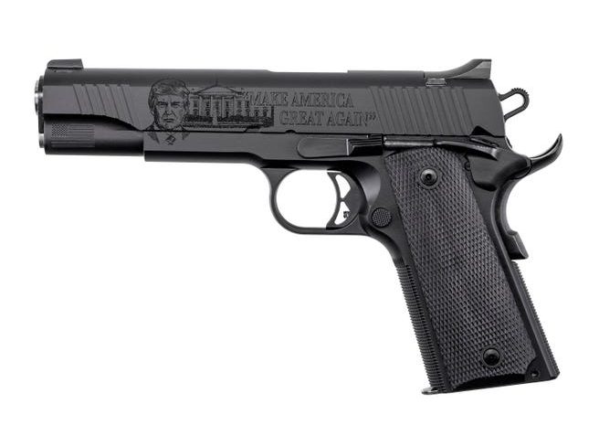 Auto Ordnance 1911 "Trump 45Th President"  Handgun .45 Acp 7Rd Magazines 5" Barrel Checkered Grips 1911TCAC1R