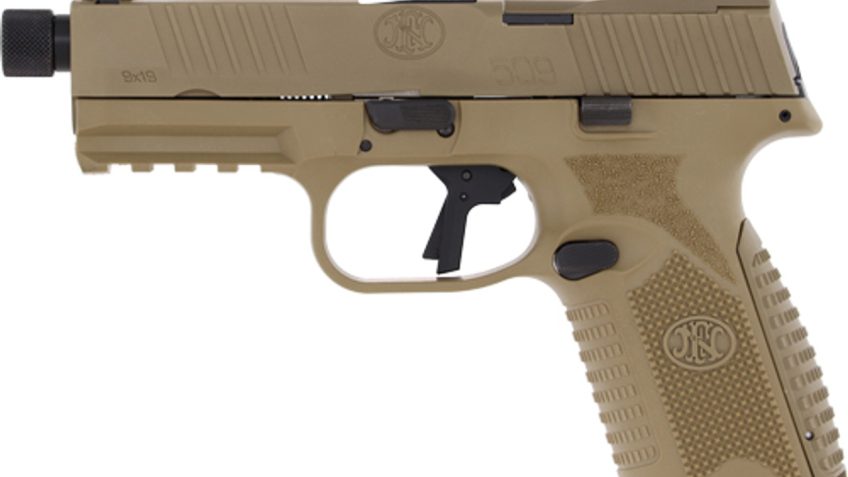 FN FN509M Tactical Flat Dark Earth 9mm 4.5″ Barrel 10-Rounds 5 Mag Bundle