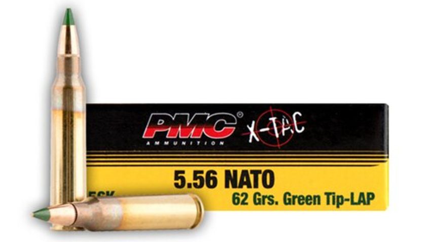 Pmc X-Tac Rifle Ammunition 5.56 Nato 62 GR Green Tip 1000/Ct Case (50-20/Ct Boxes) 556KC