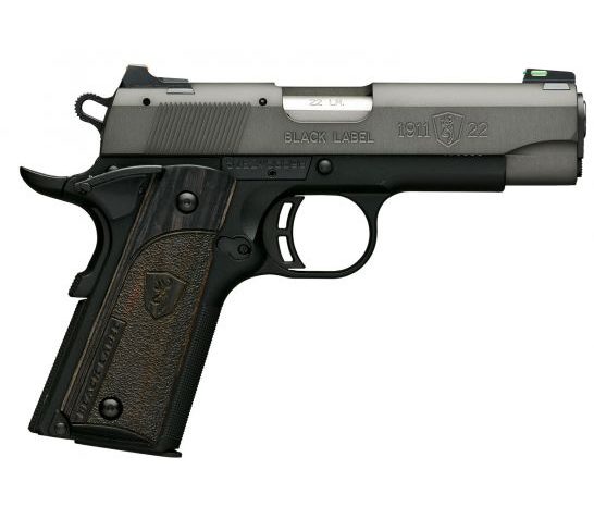 Browning 1911-22 Black Label .22Lr 3.62" FS Gray/B.Matte Laminate 051849490