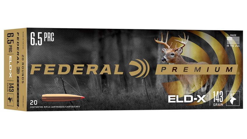 Federal P65prceldx1 Eld-X Premium 6.5 Prc 143 GR 20 Per Box/ Extremely Low Drag-Expanding (Eld-X) Per Box/ 10 CS