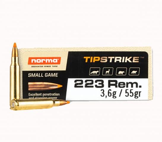 Norma Ammunition 20157352 Dedicated Hunting Varmint 223 Rem 55 GR Polymer Tip 20 Per Box/ 10 CS