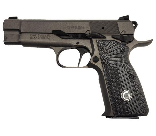 Eaa Mcp35 PI Match, 9Mm, 3.88" Barrel, Drift Adjustable Sights, Magazine Safety, Tungsten Cerakote, 15-Rd 390442