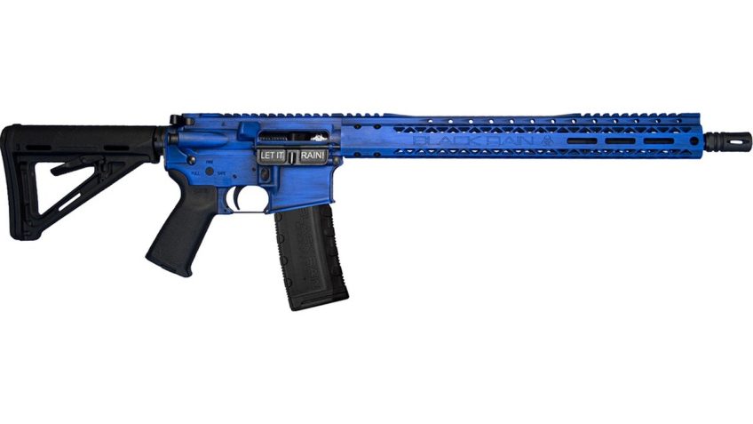 Black Rain Ordnance Fission Rifle 5.56 NATO 16 in. NRA Blue Battleworn BRO-SS2020-FR-NRAB