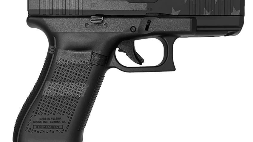 Glock Glock Glock 45 Gen 5 Mos, 9Mm, 4.02" Barrel, Black Stealth Flag, (3) 17-Rd, Ivs Exclusive PA455S204MOS-STEALTH