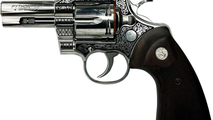 Colt Firearms Python Filligree Stainless / Walnut .357 Mag 3″ Barrel 6-Rounds