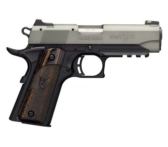 Browning 1911-22 Black Label .22Lr 3.62" FS W/Rail Gray/B.Matte 051850490