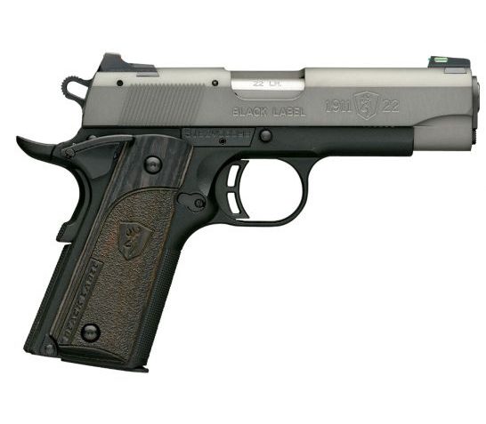 Browning 1911-22 Black Label .22Lr 4.25" FS W/Rail Gray/B.Matte 051848490