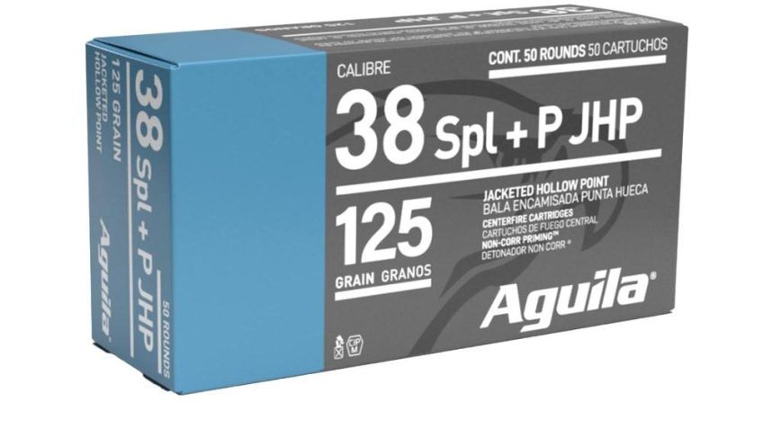 Aguila 38 Special 125Gr Jhp 50Rd 10Bx/Cs 1E382527