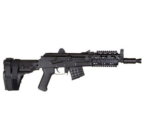 Arsenal Sam7k Milled Receiver Pistol 7.62X39 With Sig Sauer's Pistol Stabilizing Brace Arsenal Quad Rail SAM7K-03R