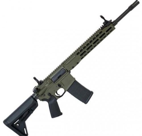 Barrett 16982 Rec7 Carbine Semi-Automatic 5.56 Nato 16" 30+1 6 Position Black Synthetic Stock OD Green Cerakote Receiver