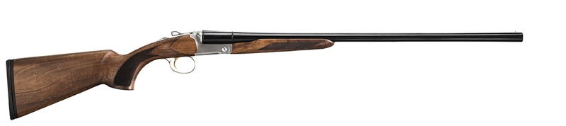 Akkar 111346 Churchill 512 Field 410 Gauge 26" Concave Rib Side-By-Side Barrel 3" 2Rd, Nickel Finished Steel Receiver, Turkish Walnut Stock, Bead Front Sight, Gold Mechanical Trigger