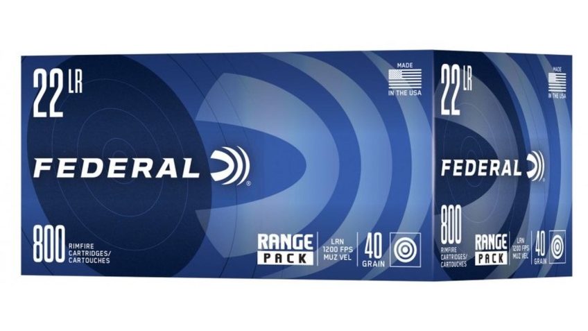 Federal Range Pack Rimfire Ammunition .22Lr 40Gr Lrn 1200 Fps 3200/Ct Case (4-800/Ct Boxes) 729B800 CASE