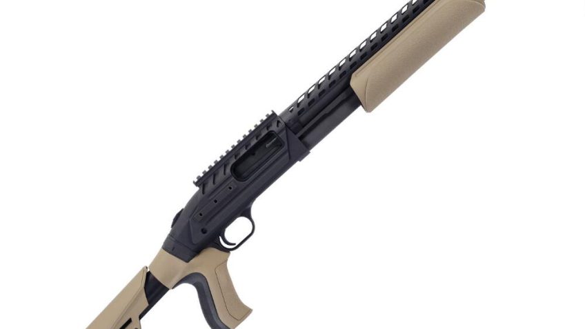 Mossberg &Amp; Sons Mossberg &Amp; Sons 500 Ati Scorpion, 12 Gauge. 18.5" Barrel, 3" Blued, Fde Synthetic, 6-Rd, Talo MOSS 50424