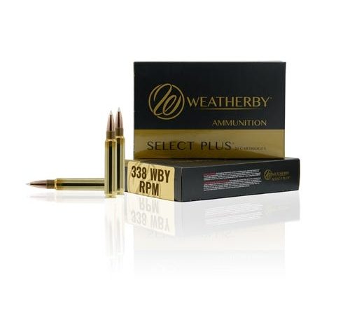 Weatherby Select Plus Barnes TTSX Rifle Ammunition .338 WBY RPM 225gr PT 2800 fps 20/ct