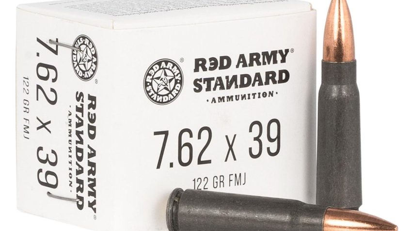 Century Arms Red Army Rifle Ammunition 7.62X39mm 122Gr Fmj 1000/Ct Case (50 Boxes OF 20/Ct) AM3265 CASE