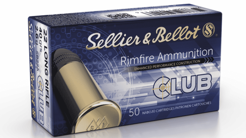 Sellier & Bellot .22lr 40gr, Soft Point, 50rds SB22A