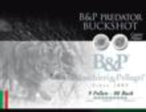 B&P Predator Buckshot Shotshells- 12 GA 2-3/4 IN 1-9/16 OZ #00 1280 Fps 10/Ct CA7C05BSA003