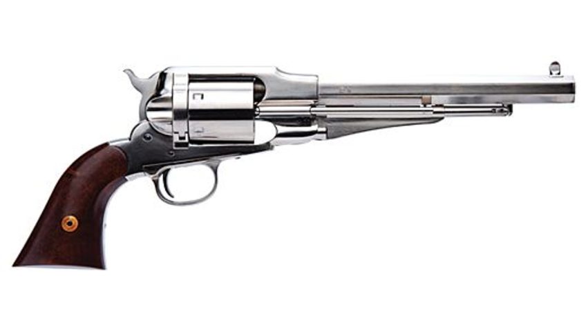 Cimarron Firearms 1858 New Model Army .45Lc FS 8" Nickel Walnut CA1000N00