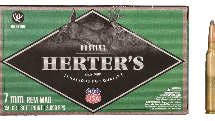 Herter’s 7mm Remington Magnum 150 Grain Soft Point Centerfire Rifle Ammo