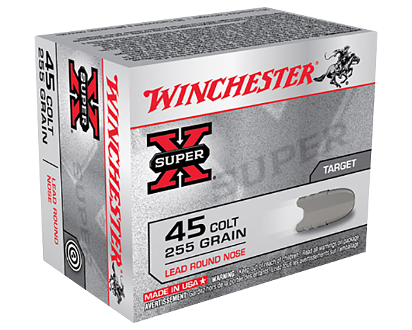 Winchester Super-X Target LRN .45 Long Colt 255 Grain Handgun Ammo