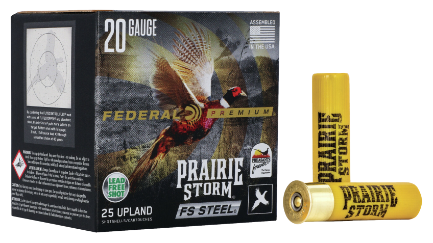 Federal Premium Prairie Storm FS Steel Upland Shotshells – 20 ga. – #3 – 3