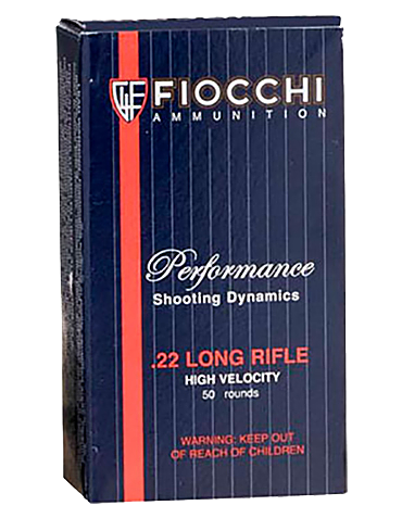 Fiocchi Shooting Dynamics .22 Long Rifle .40 Grain Copper-Plated Hollow Point Rimfire Ammo