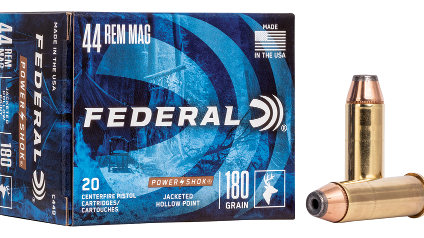 Federal Power-Shok .44 Remington Magnum 180 Grain JHP Handgun Ammo