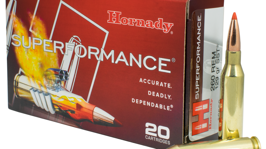 Hornady Superformance .260 Remington 129 Grain SST Centerfire Rifle Ammo