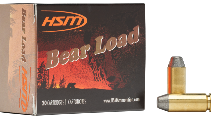 HSM Bear Load 10mm 200 Grain Round Nose Flat Point Centerfire Handgun Ammo