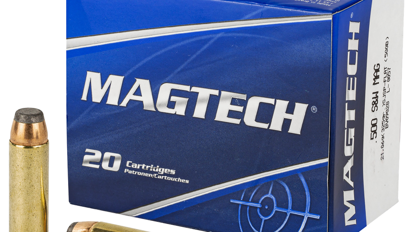 Magtech Sport Shooting .500 S&W Magnum 325 Grain Semi-Jacketed Soft Point Handgun Ammo