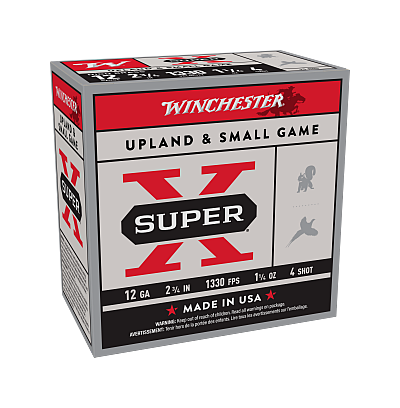 Winchester Super-X High Brass Game Loads Shotshells – .410 Bore – 250 Rounds