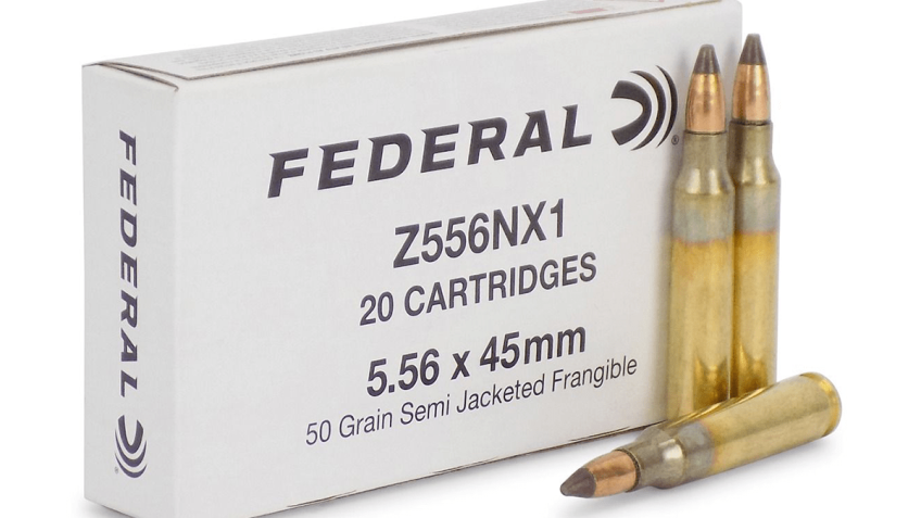 Federal 5.56x45mm 50 Grain Semi-Jacketed Frangible Ammunition (20 Rounds)