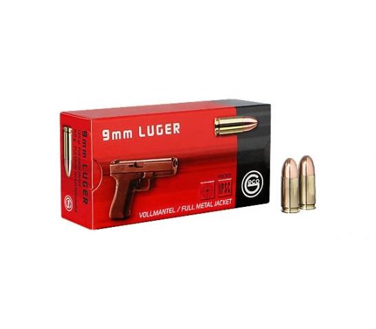 Geco 292140050 Pistol  9Mm Luger 124 GR Full Metal Jacket (Fmj) 50 Bx/ 20 CS