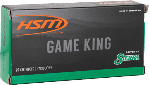 HSM GameKing Rifle Ammunition 6.5 Grendel 120gr FMJBT 2557 fps 20/ct