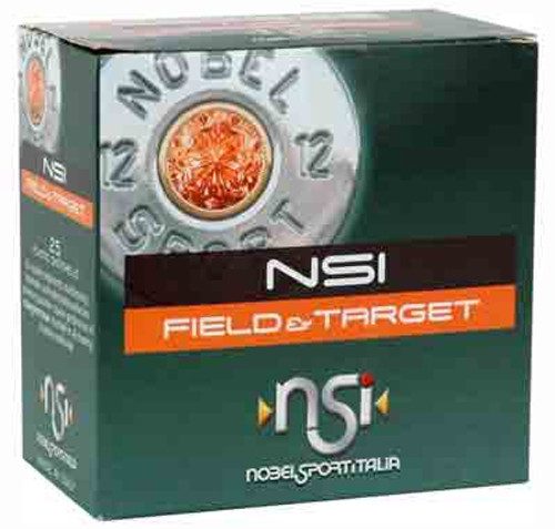 Nobel Sport Field & Target Shotshells 12 GA 2-3/4" 1-1/8 OZ 1255 Fps #8 25/Ct 9471218