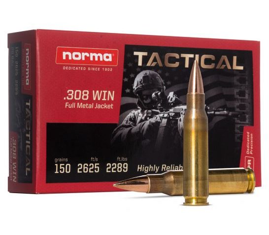 NORMA TACTICAL 308WIN 150GR FMJ 20/25 295240020