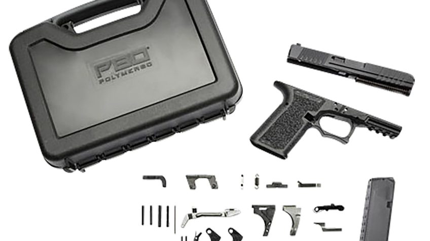 Polymer80 PF940CBBSBLK PF940C Buy Build Shoot Kit Glock 19/23 Gen3 Polymer Black 15rd