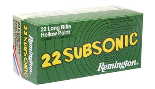 Remington 22Lr 38Gr HP Subsonic SUB22HP