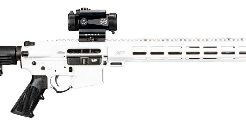 Alex Pro Firearms Guardian 5.56 White 16 Mlok M4 30Rd Optics RI282WOP