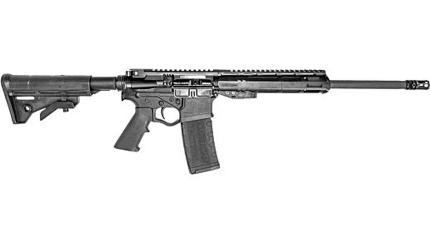 Ati Atigax5569mlpmg Alpha-15 Maxx 5.56X45mm Nato 30+1 16" Hanson Profile Barrel, Black, Metal/Polymer Rec, 9" Polymer M-Lok Handguard, Oem Mm4 Stock, A2 Grip