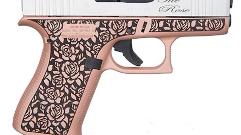 Glock 43X Rose Engraved 9mm 3.4″ Barrel 10-Rounds