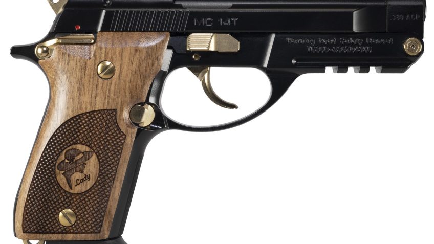 EAA Corp Girsan MC14T Lady Tip-Up Black / Wood .380 ACP 4.5″ Barrel 13-Rounds