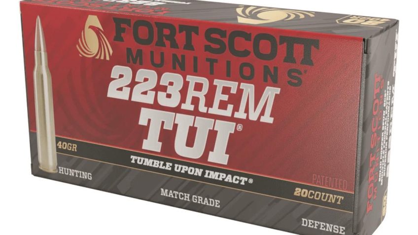 Fort Scott Tumble Upon Impact Ammo, .223 Remington, SCS, 40 Grain, 20 Rounds