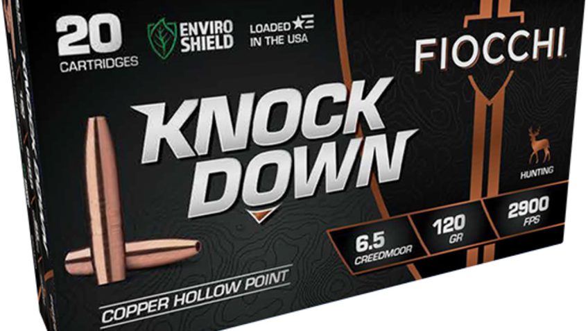 Fiocchi 65Cmcha Knock Down Enviro Shield 6.5 Creedmoor 120 GR Hollow Point 20 Per Box/ 10 CS