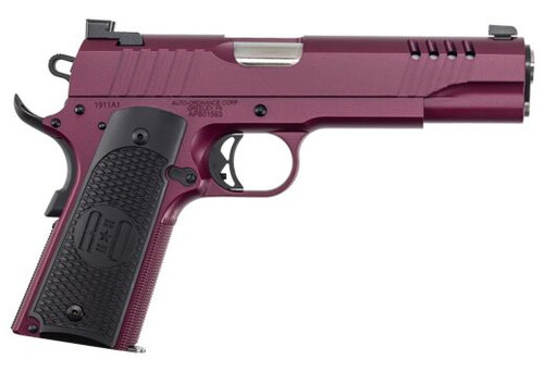 Auto-Ordnance 1911 Full Size Frame 45 ACP Black Cherry Cerakote Pistol